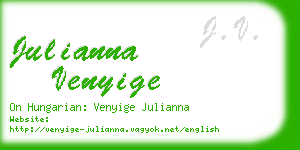 julianna venyige business card